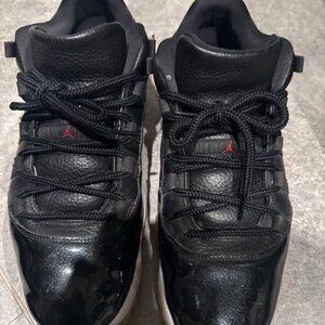 Mens Size 13- Nike Air Jordan 11 Retro 72-10 Black Red White (378037-002)